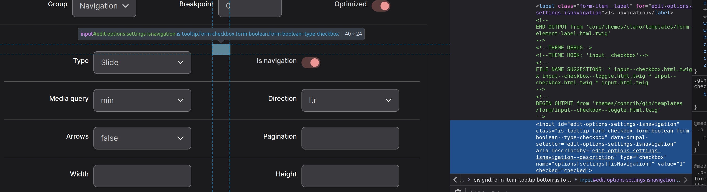 Checkboxes broken in Slick Splide Blazy 3409575 Drupal